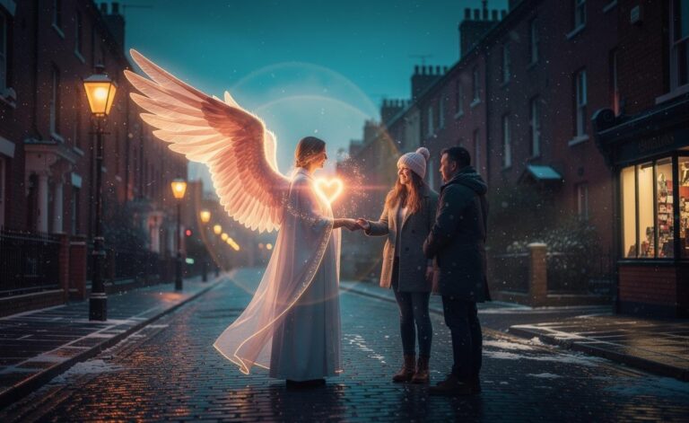 Illustration of Archangel Chamuel offering heart-led guidance and compassion on 8 January 2026