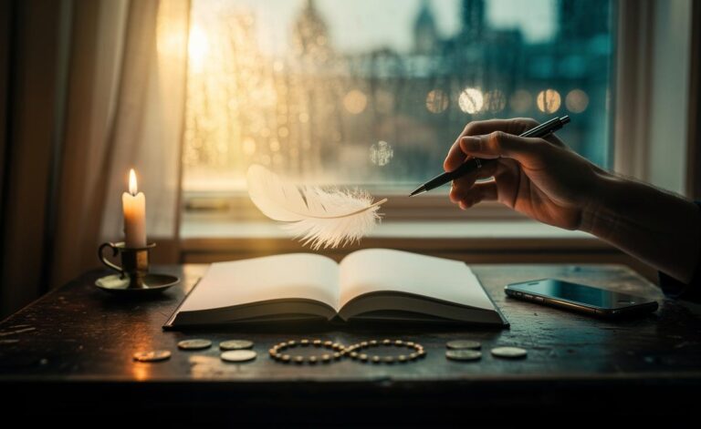 Illustration of receiving an unexpected angel message on January 8, 2026