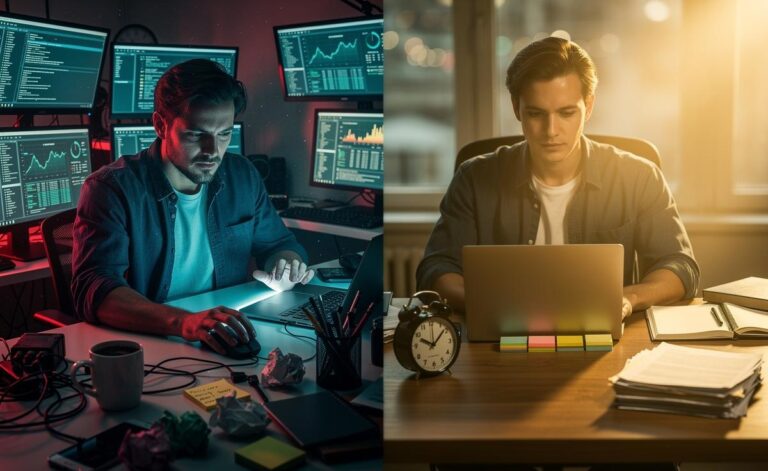 Illustration of why batching tasks is more productive than multitasking